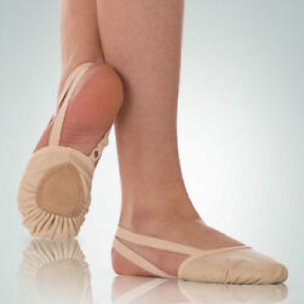 Angelo Luzio 621C Child's 12M Theatrical Pink Twyla II Leather Half Sole Slipper